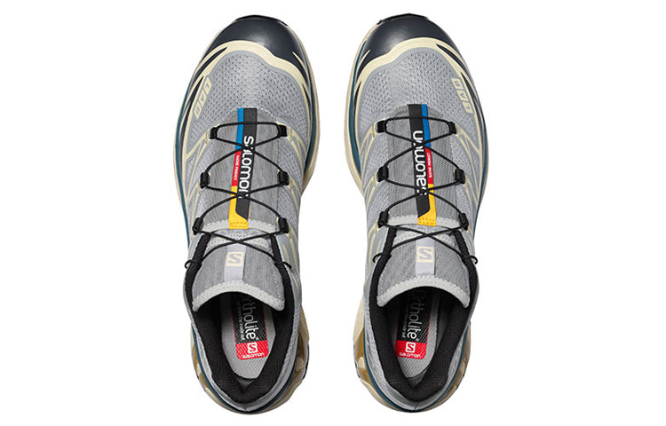 Salomon XT-6 Sneakers – Grey, Teal & Ochre