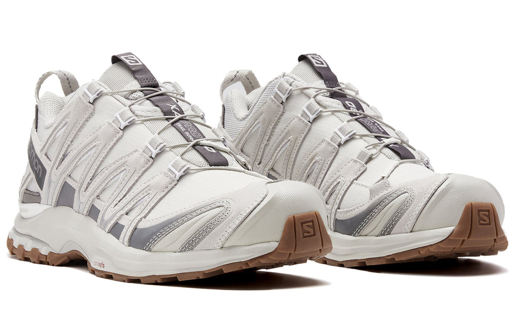 Salomon XA PRO 3D Suede Sneakers – Feather Grey & White
