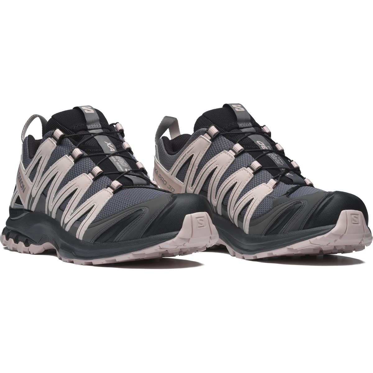 Salomon XA PRO 3D Unisex Sneakers – Purple Grey, Blush & Black