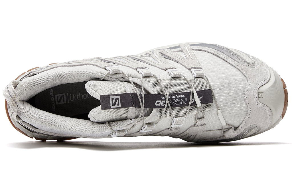 Salomon XA PRO 3D Suede Sneakers – Feather Grey & White