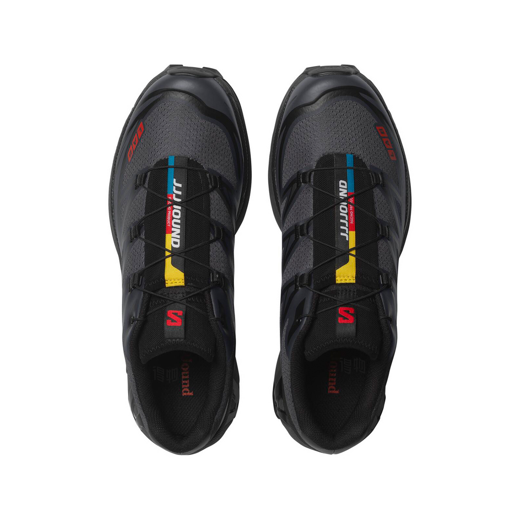 Salomon XT-6 Unisex Sneakers – Charcoal, Black & Red