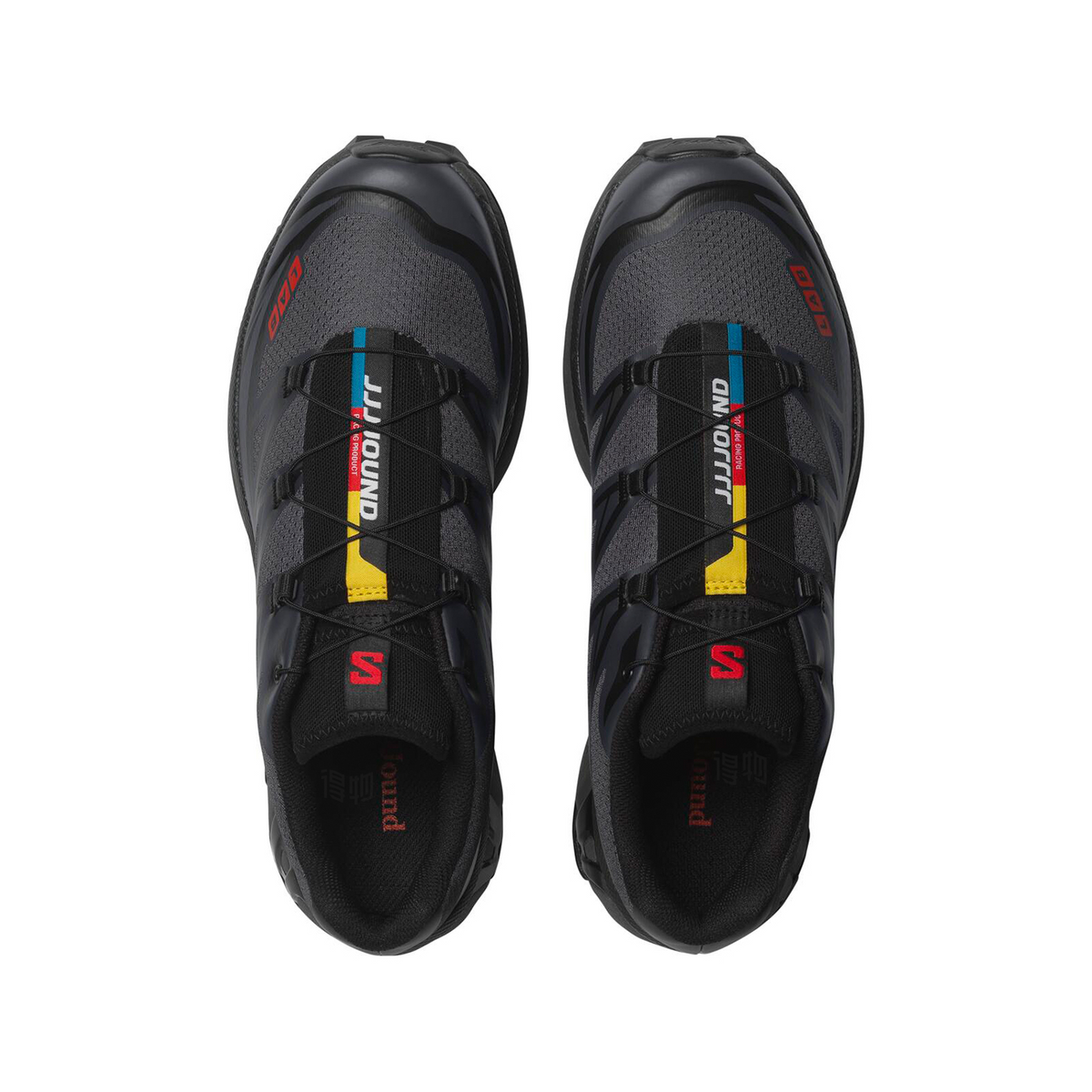 Salomon XT-6 Unisex Sneakers – Charcoal, Black & Red