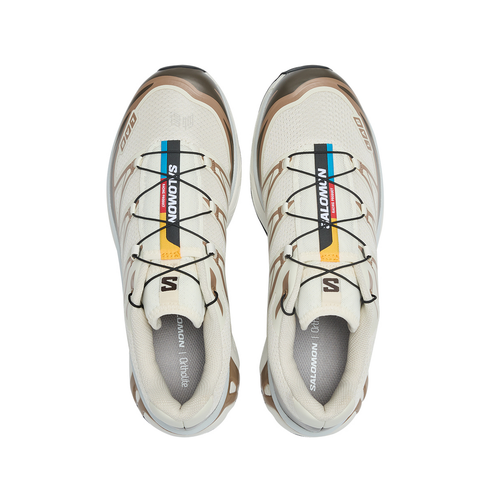 Salomon XT-6 Sneakers – Cream, Brown & Black