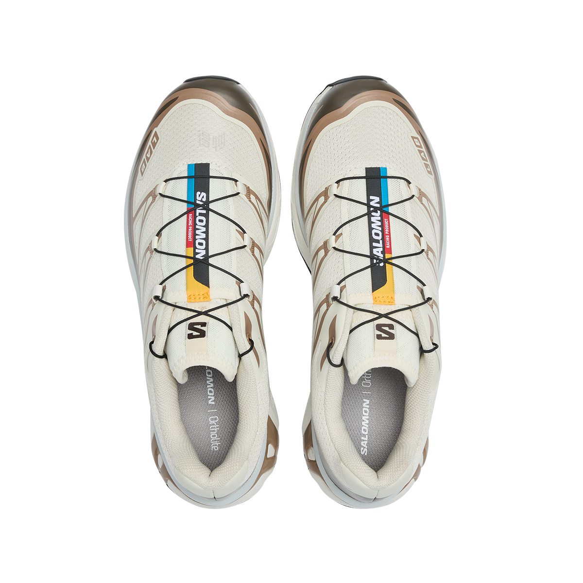 Salomon XT-6 Sneakers – Cream, Brown & Black