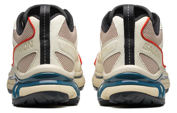 Salomon XT-6 Expanse Sneakers – Cream, Teal & Red