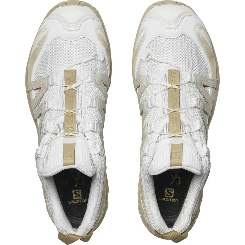 Salomon XA PRO 3D Unisex Sneakers – White, Beige & Red