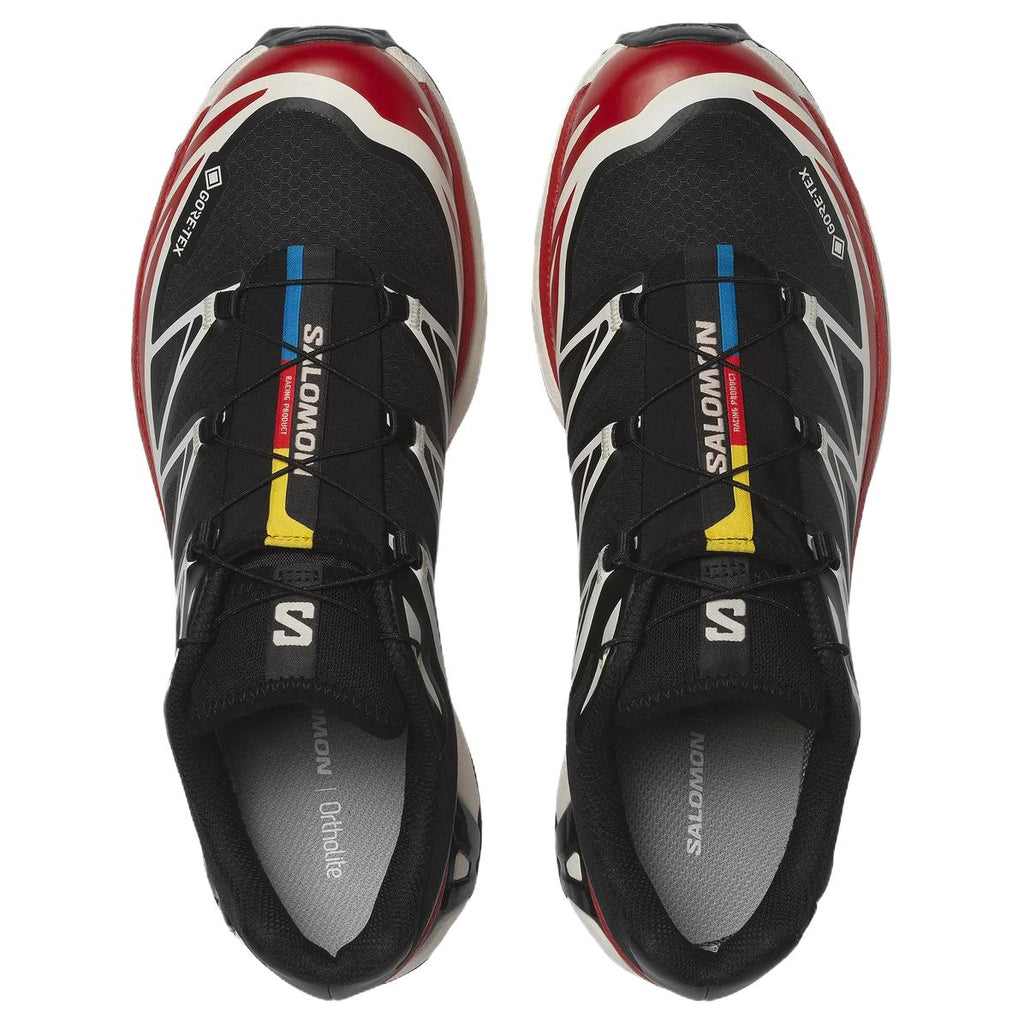 Salomon XT-6 GTX Sneakers – Black, Red & White