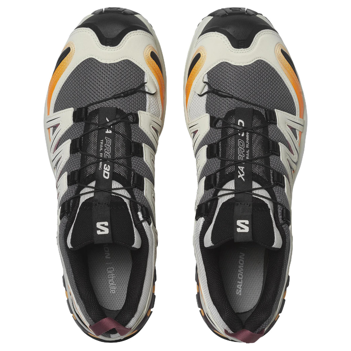 Salomon XA PRO 3D Unisex Sneakers – Charcoal, Cream & Orange