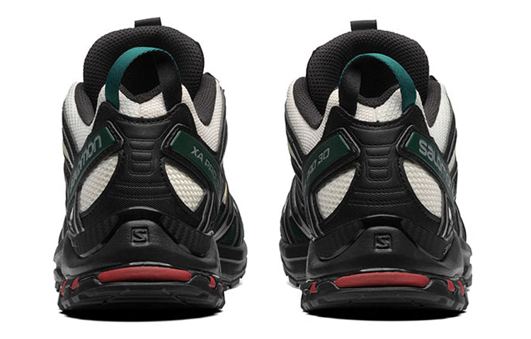 Salomon XA PRO 3D Unisex Sneakers – White, Black & Dark Green