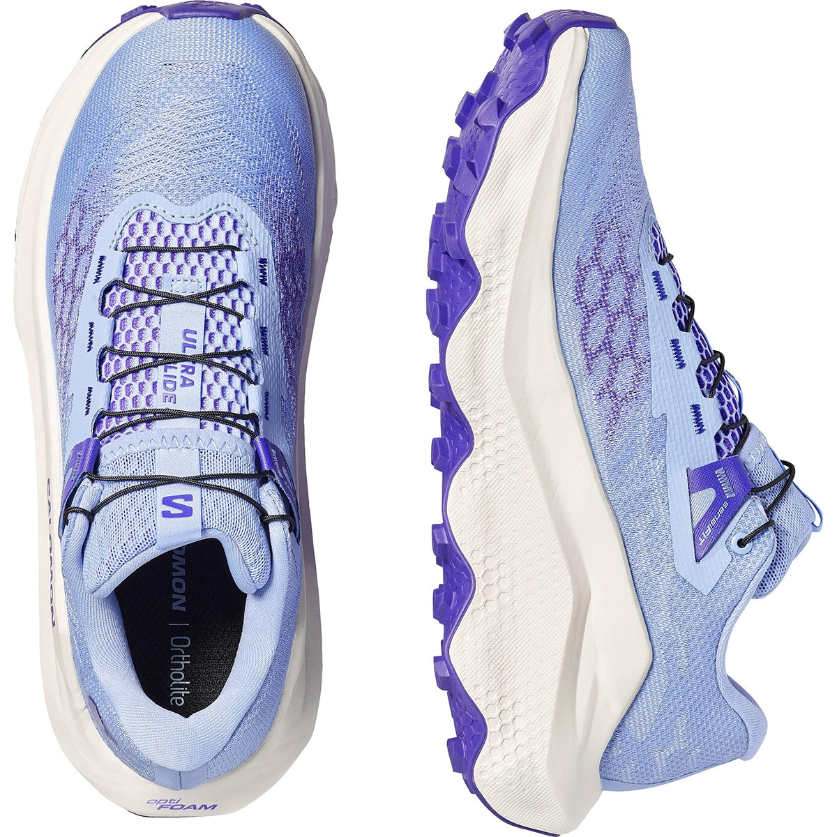 Salomon Ultra Glide 4 Women's Trail Shoes – Pale Blue, Cream & Purple