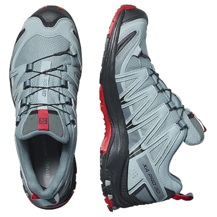 Salomon XA PRO 3D Unisex Sneakers – Blue Grey, Black & Red