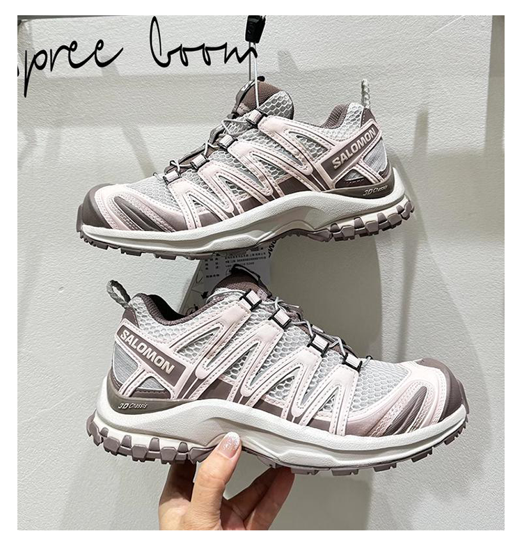 Salomon XA PRO 3D Sneakers – Light Grey, Beige & Brown