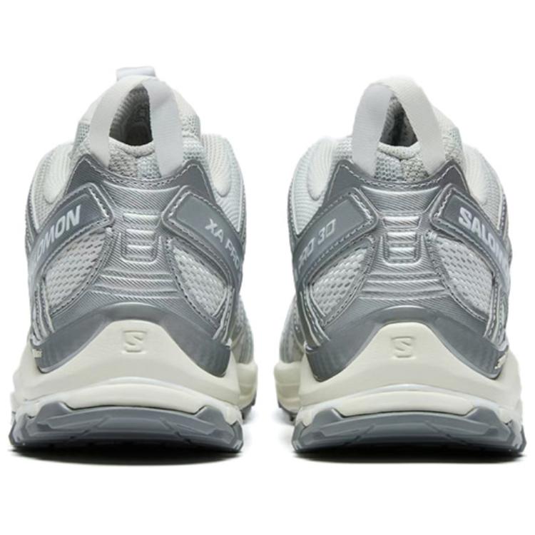 Salomon XA PRO 3D Unisex Sneakers – Light Grey, Silver & Cream