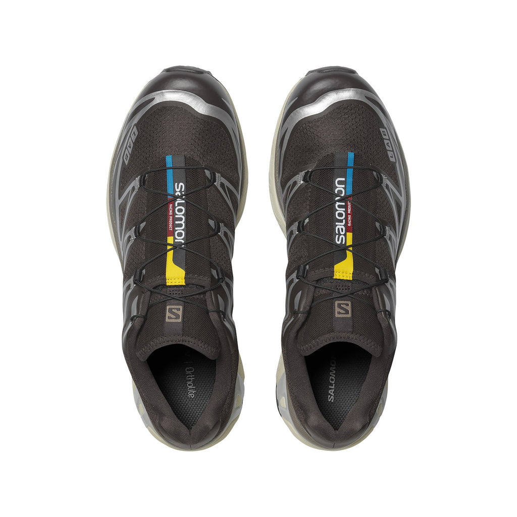 Salomon XT-6 Sneakers – Dark Brown & Silver