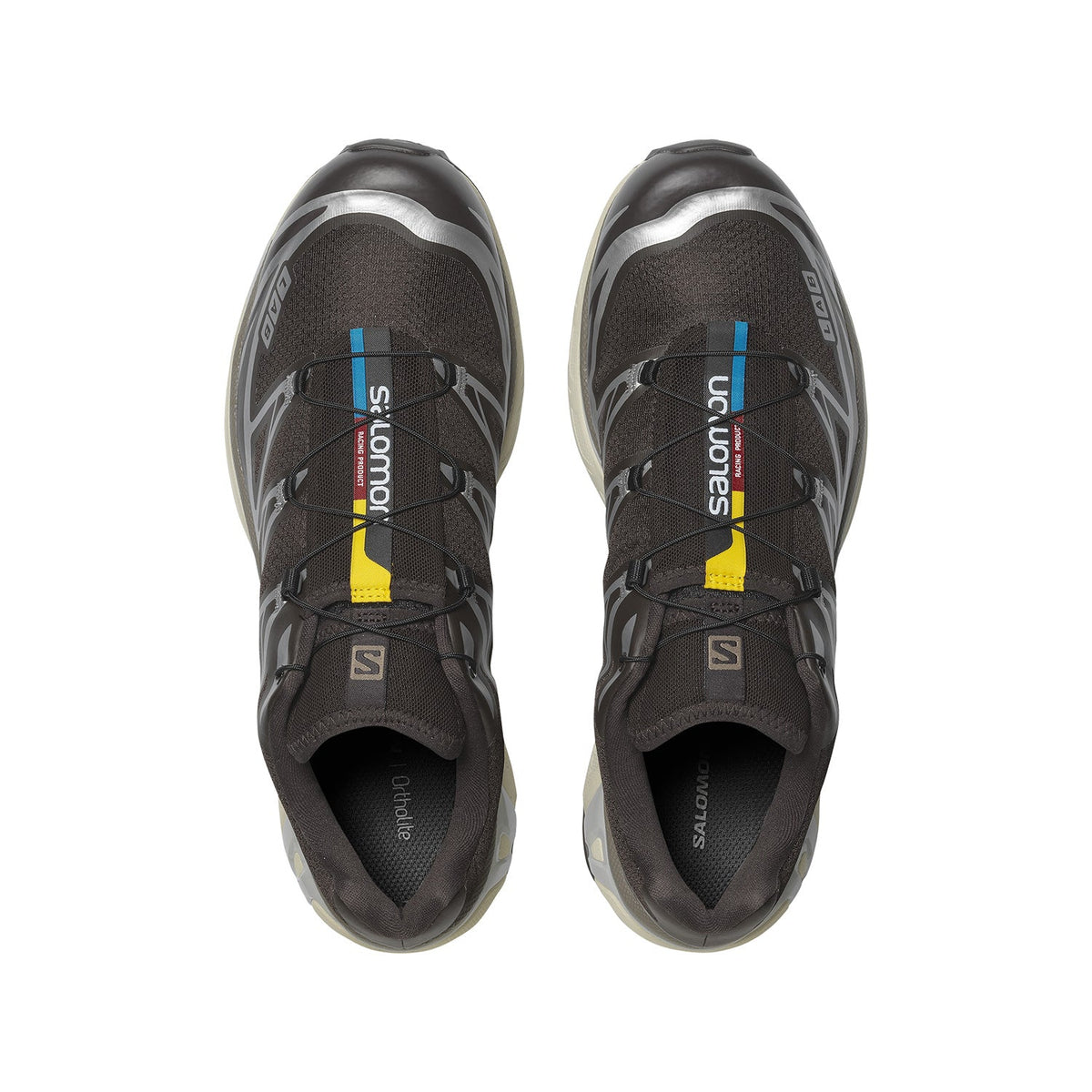 Salomon XT-6 Sneakers – Dark Brown & Silver