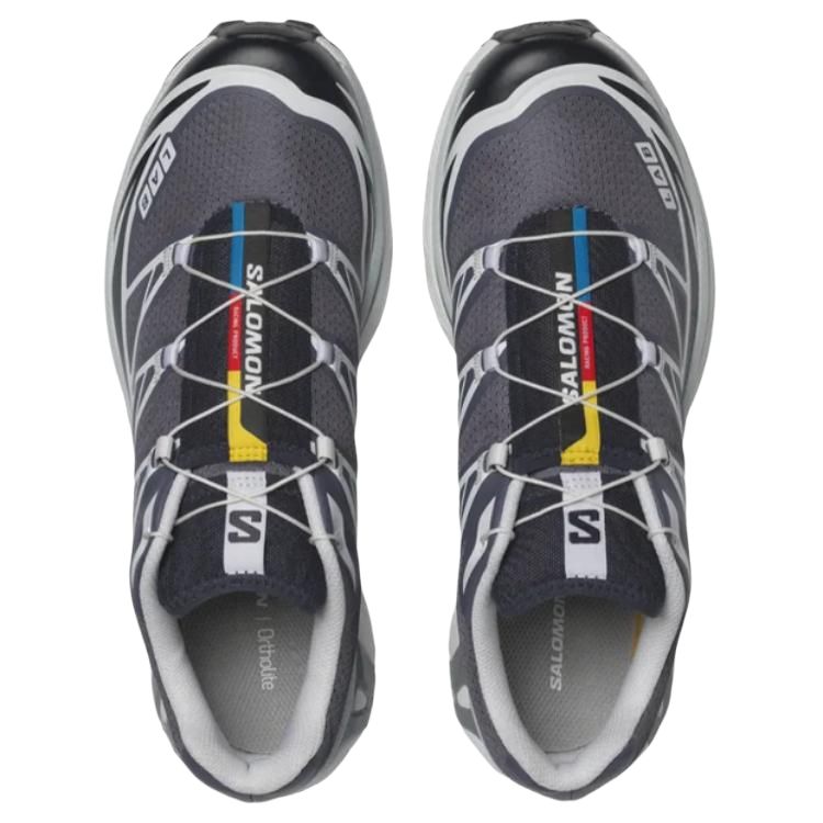 Salomon XT-6 Sneakers – Charcoal, White & Black