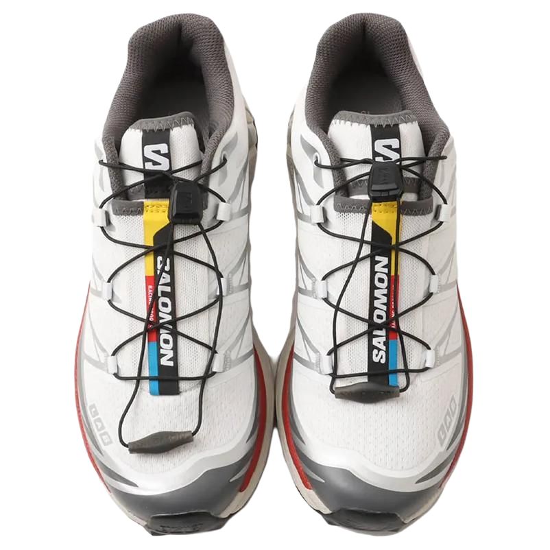 Salomon XT-6 Sneakers – White, Grey & Red