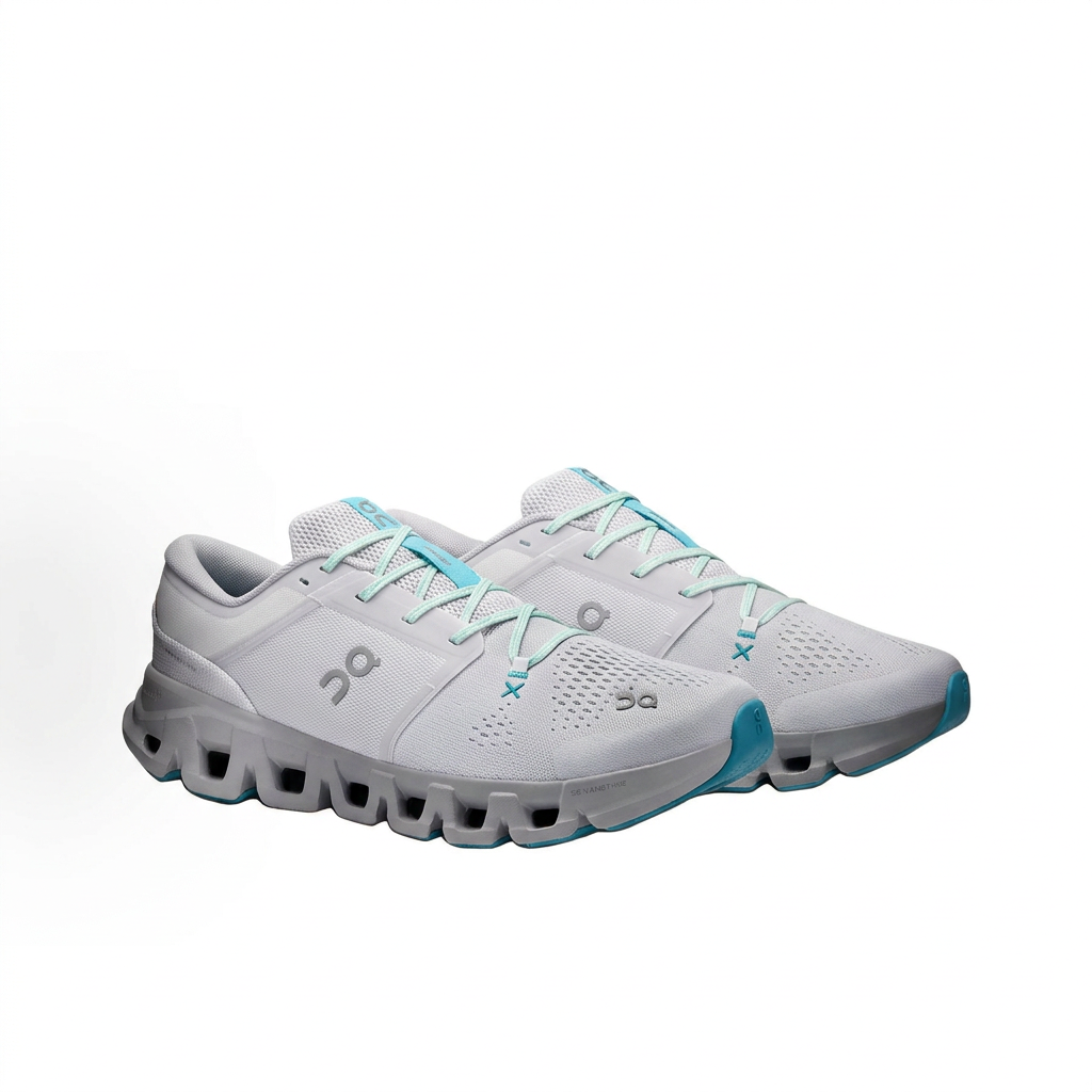 On Cloud X 5 Sneakers – White, Grey & Mint