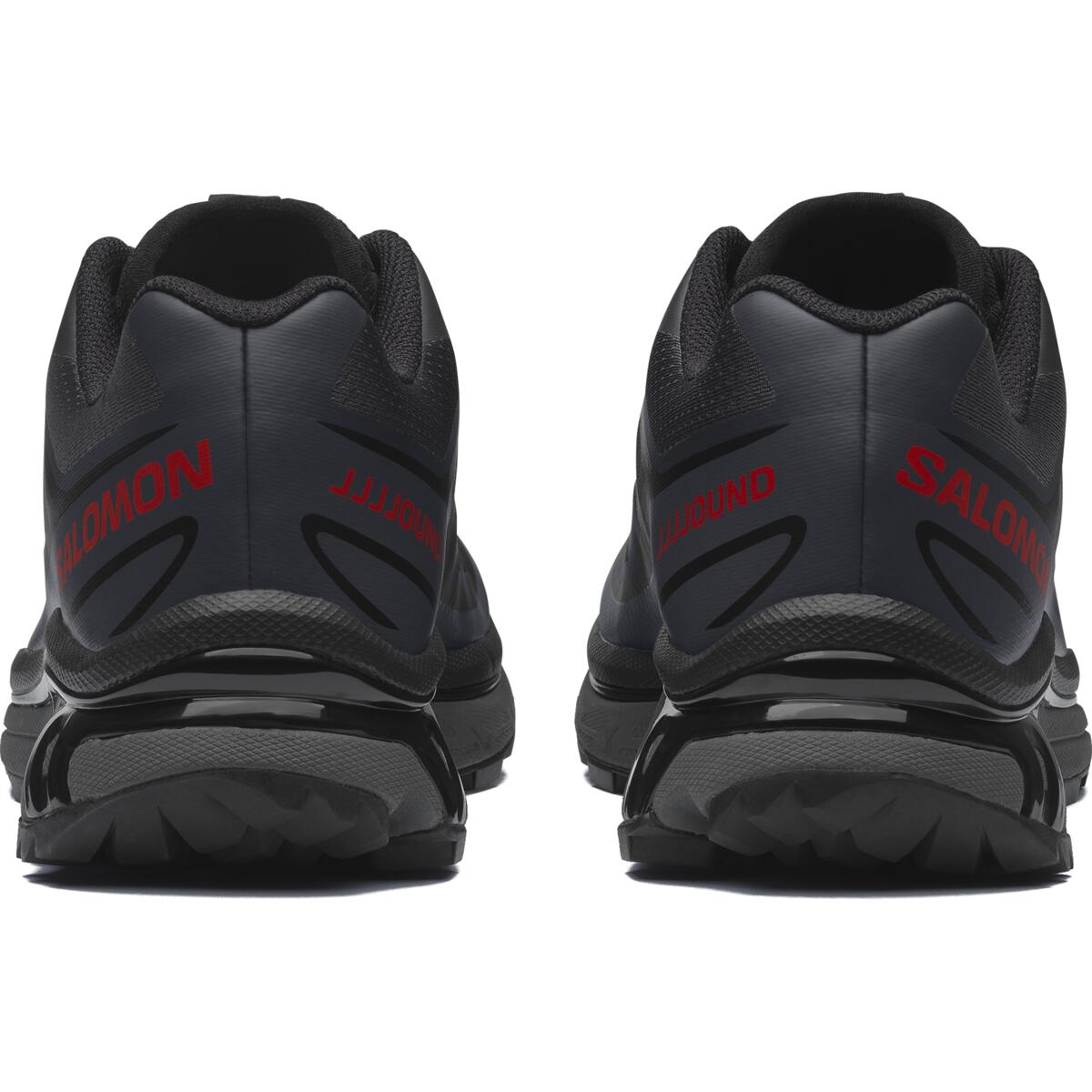 Salomon XT-6 Unisex Sneakers – Charcoal, Black & Red