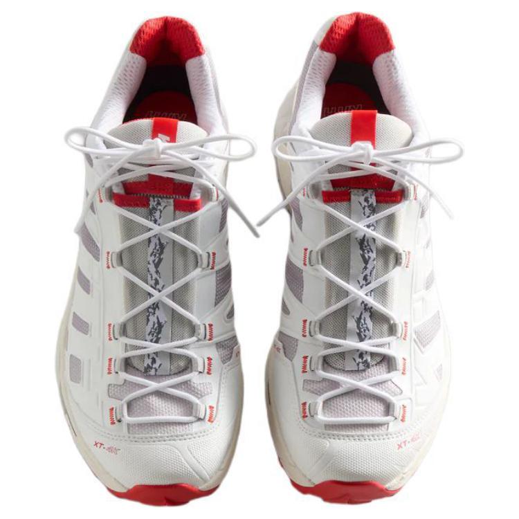 Salomon KITH XT-4K Unisex Sneakers – White, Grey & Red