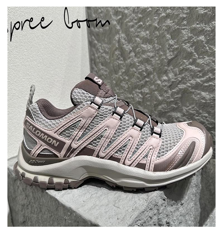 Salomon XA PRO 3D Sneakers – Light Grey, Beige & Brown
