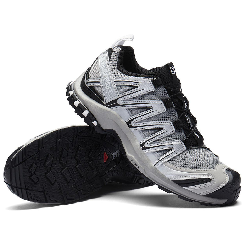 Salomon XA PRO 3D Unisex Sneakers – Light Grey, Silver & Black