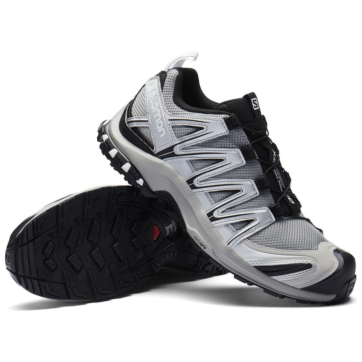 Salomon XA PRO 3D Unisex Sneakers – Light Grey, Silver & Black