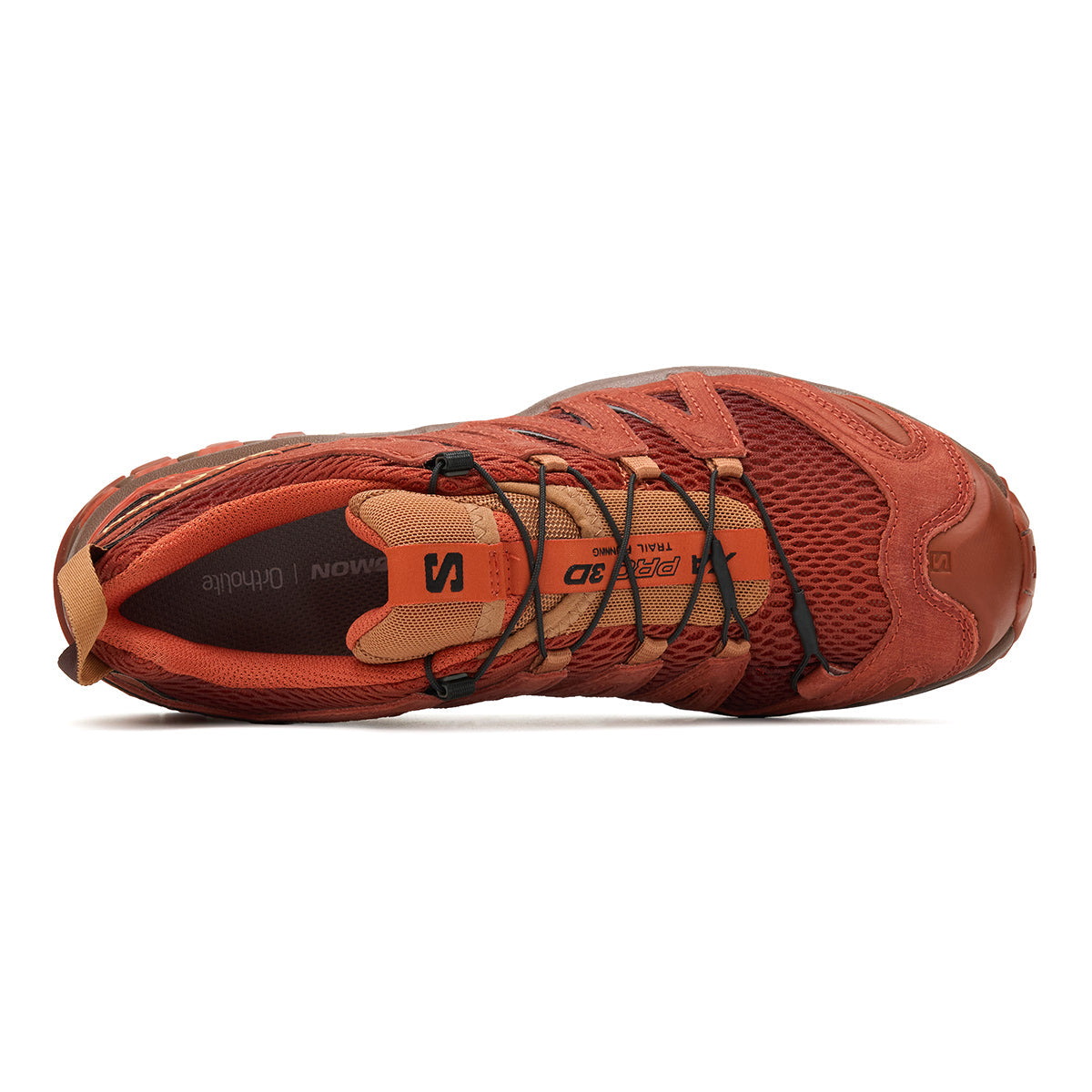 Salomon XA PRO 3D Unisex Sneakers – Brick Red & Brown