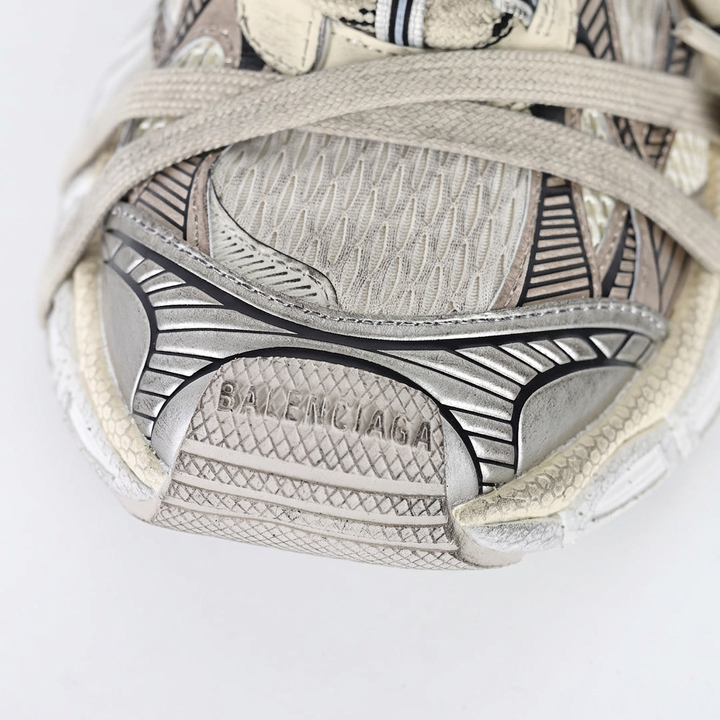 Balenciaga 3XL Sneakers – Beige & Silver