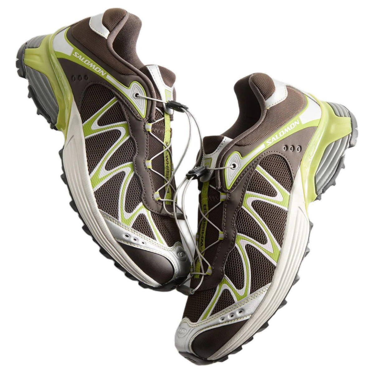 Salomon XT-Whisper Unisex Sneakers – Brown, Lime & Cream
