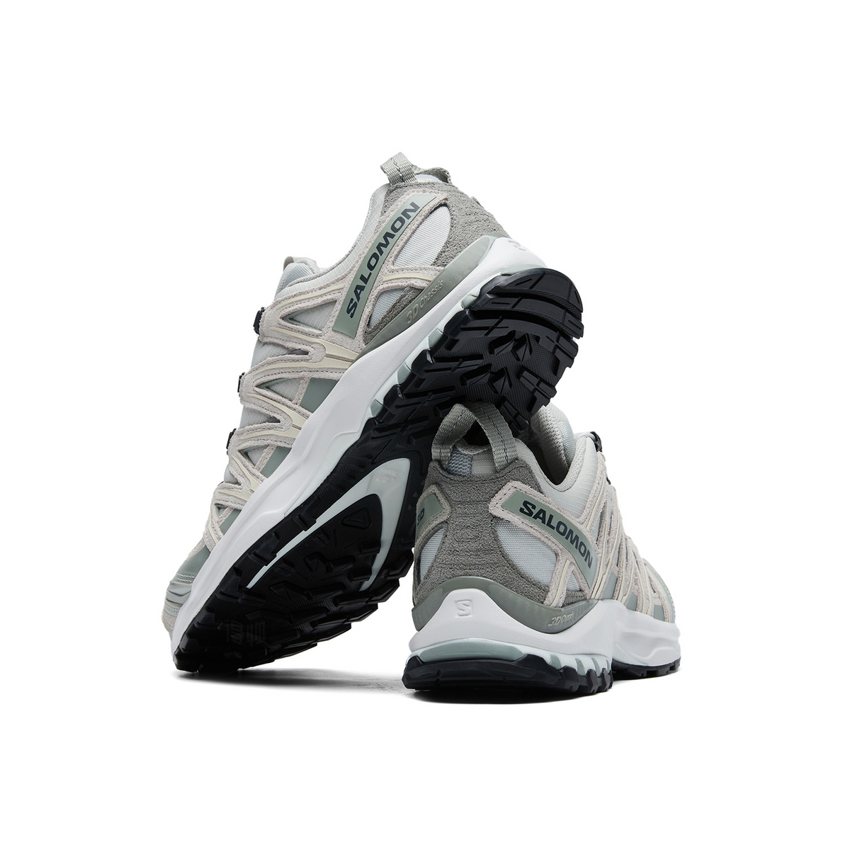 Salomon XA PRO 3D Sneakers – Light Grey & Sage Green