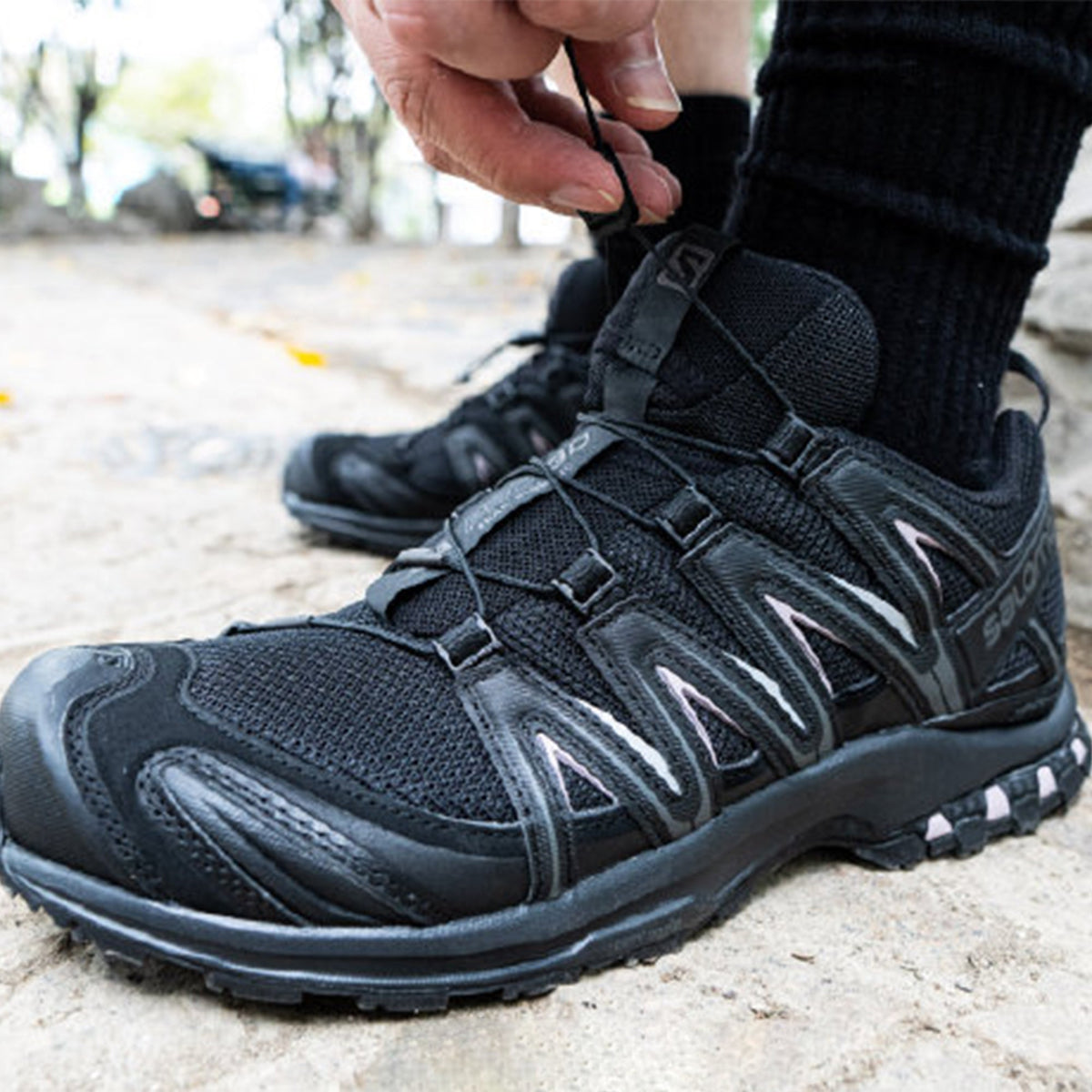 Salomon XA PRO 3D ADV Unisex Sneakers – Black, Charcoal & Pale Pink