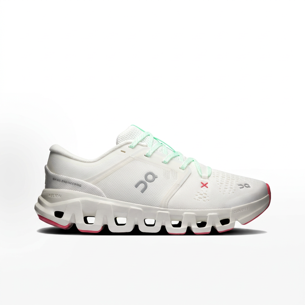 On Cloud X 5 Sneakers – White, Mint & Pink