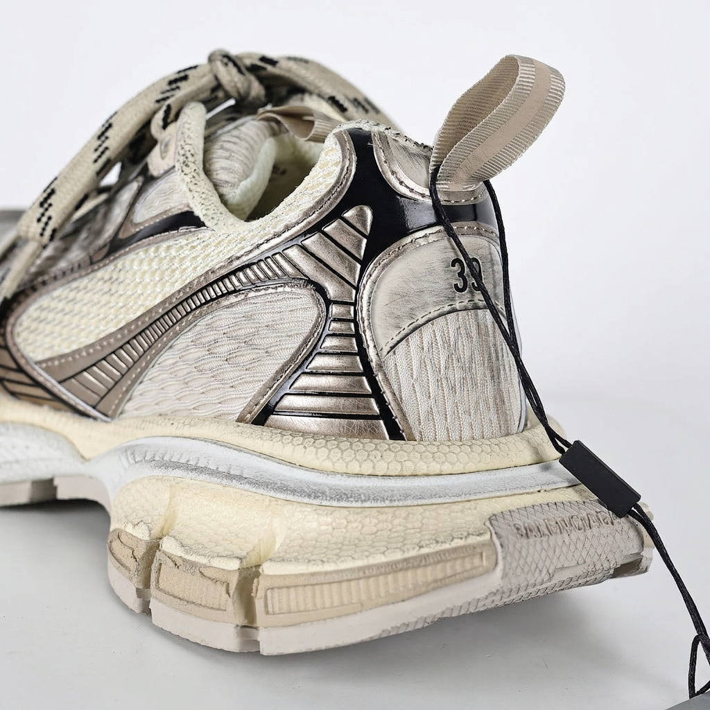 Balenciaga 3XL Sneakers – Beige & Silver