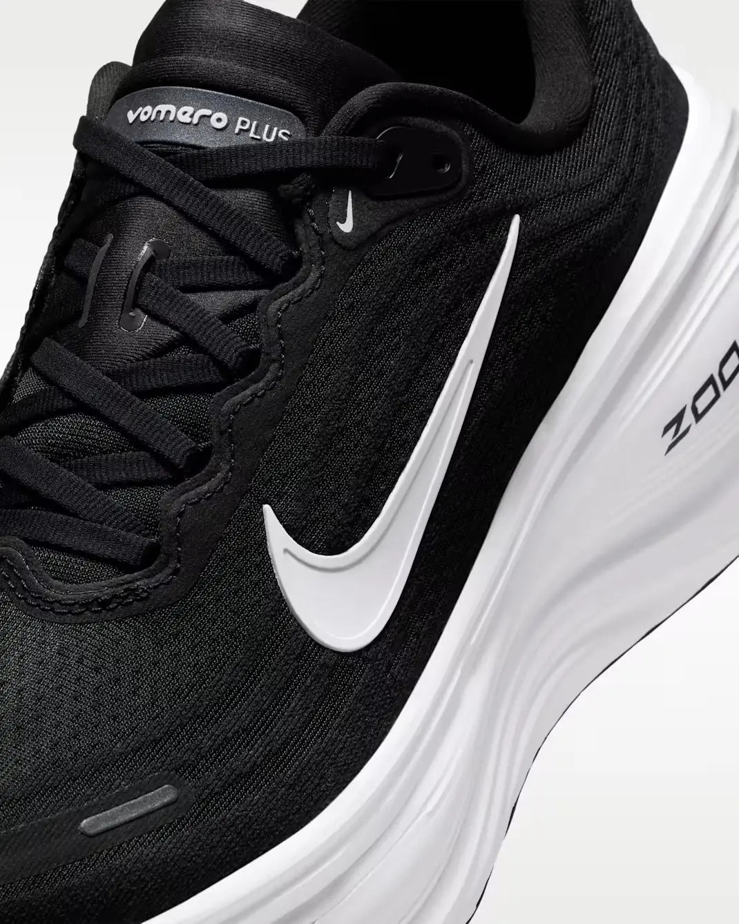 Nike Vomero Plus Running Shoes – Black / White HV8150-002