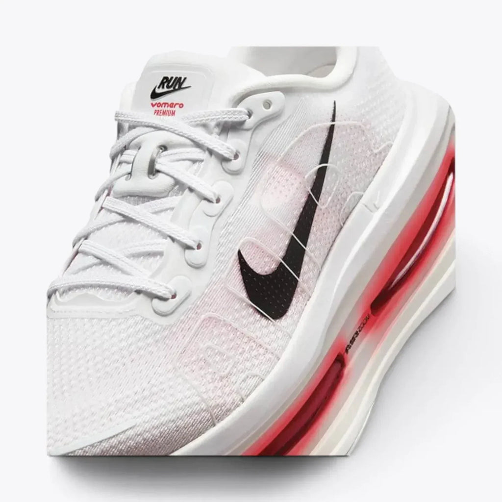 Nike Vomero Premium Running Shoes – White / Bright Crimson HQ2050-103