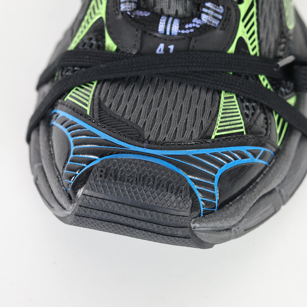 Balenciaga 3XL Layered Mesh Sneakers Black Green product view 5