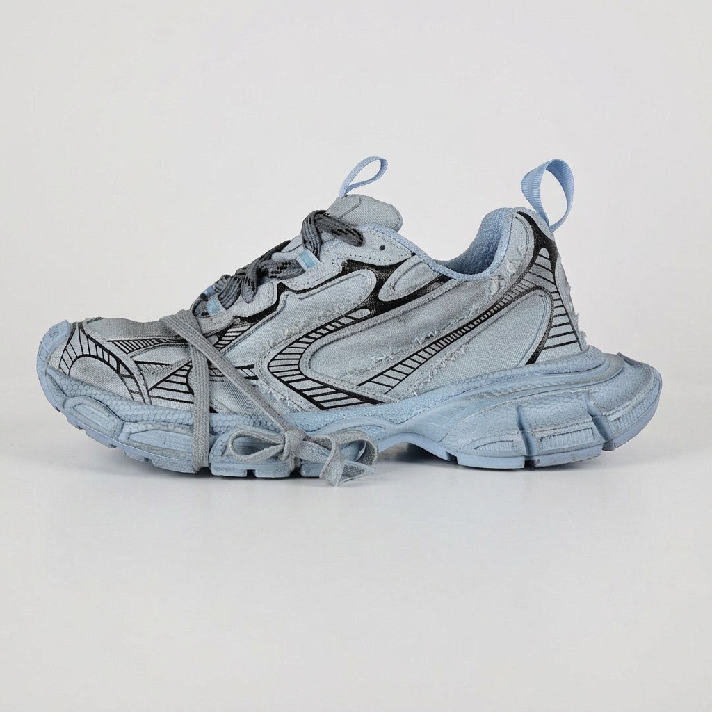 Balenciaga 3XL Sneakers – Light Blue & Grey