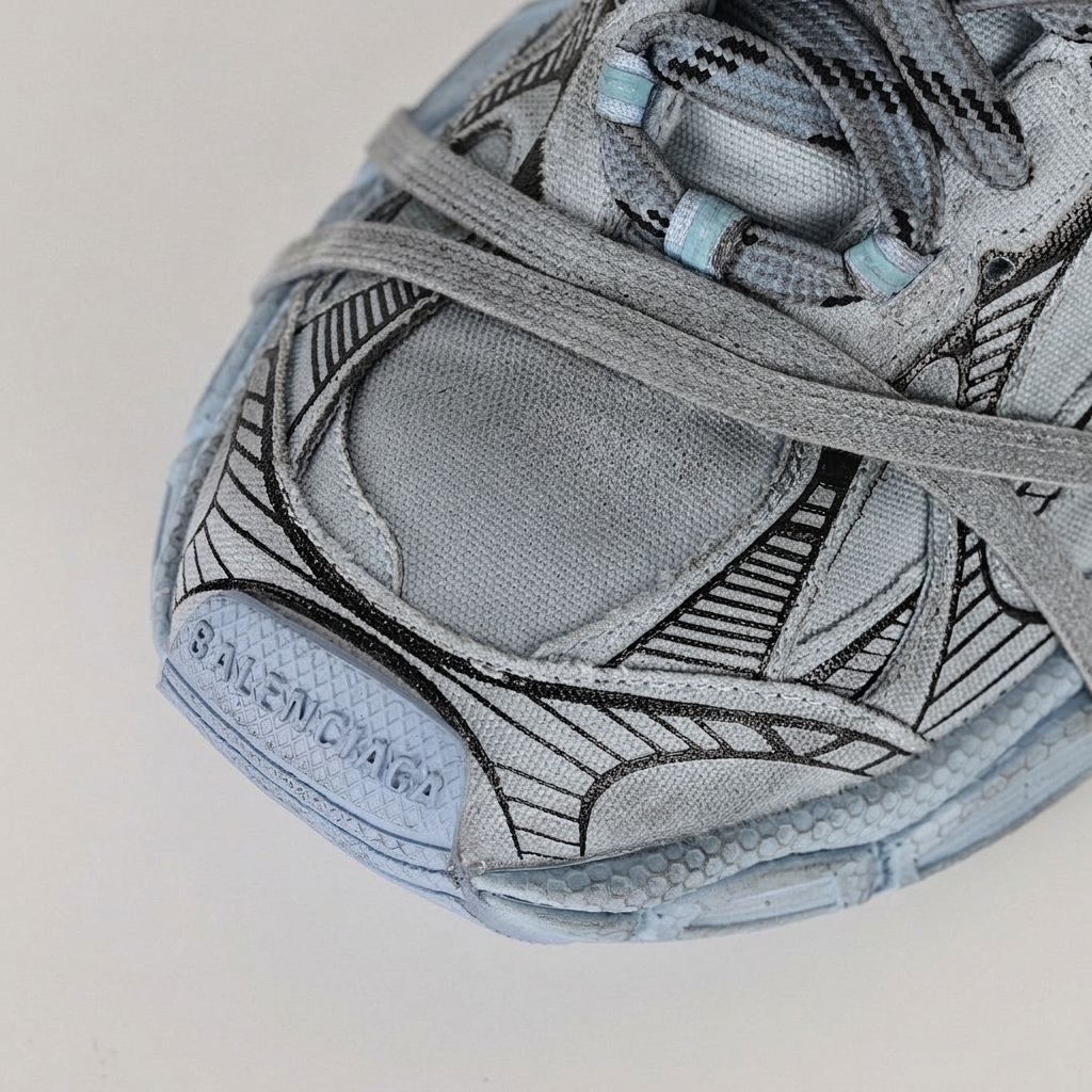 Balenciaga 3XL Sneakers – Light Blue & Grey