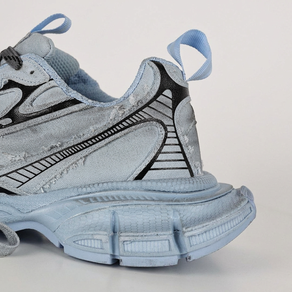 Balenciaga 3XL Sneakers – Light Blue & Grey
