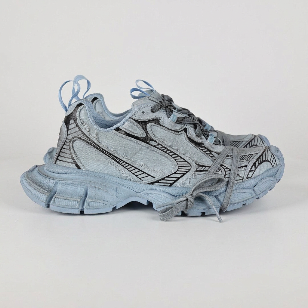 Balenciaga 3XL Sneakers – Light Blue & Grey