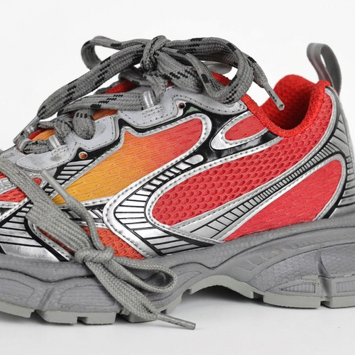 Balenciaga 3XL Sneakers – Grey, Red & Orange