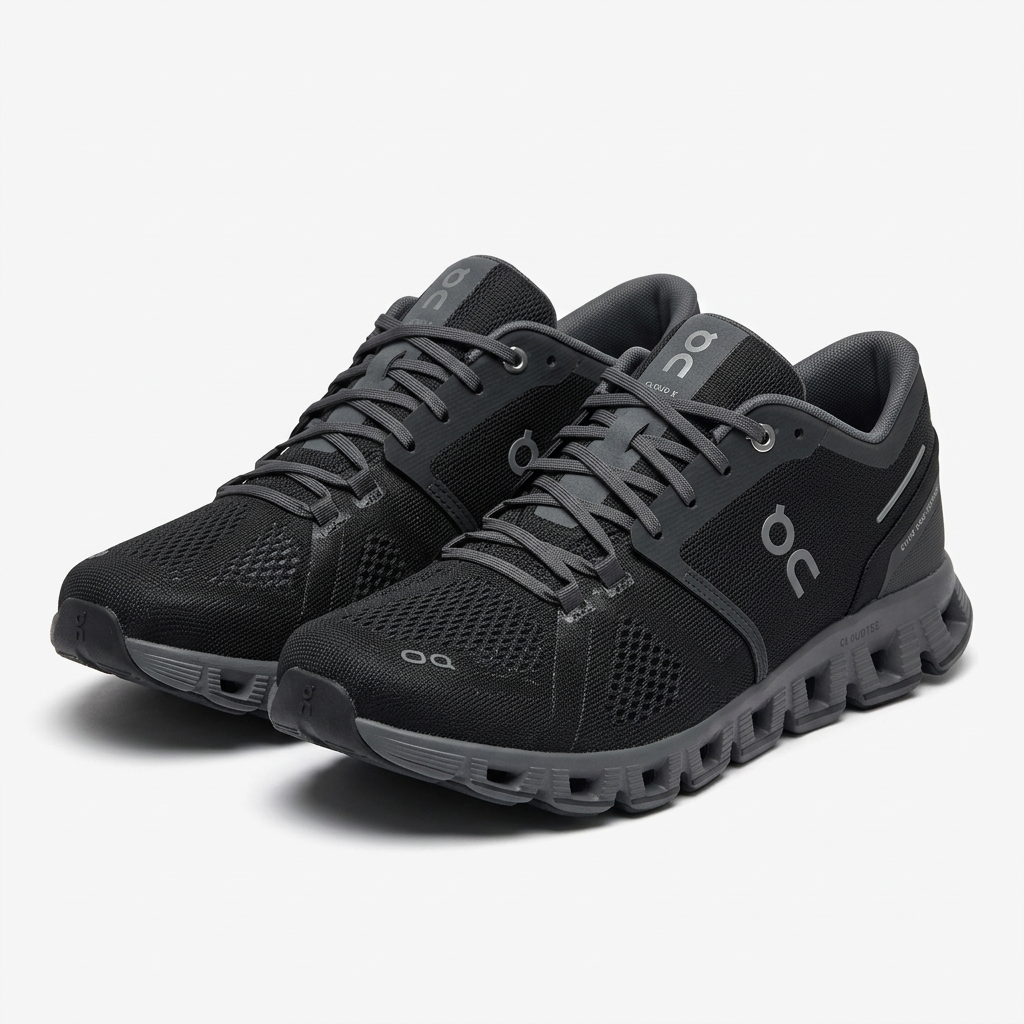 On Cloud 6 Sneakers – Black & Grey