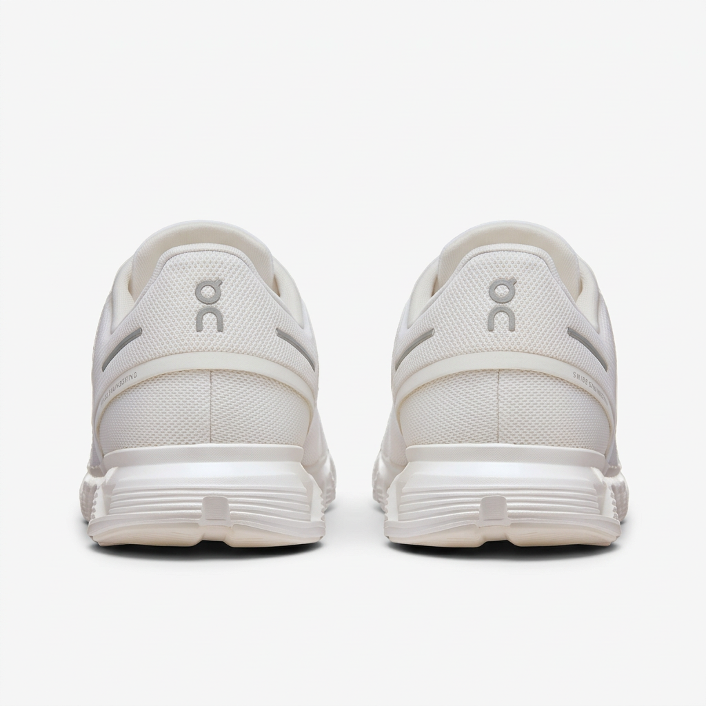 On Cloud 6 Sneakers – White & Light Grey