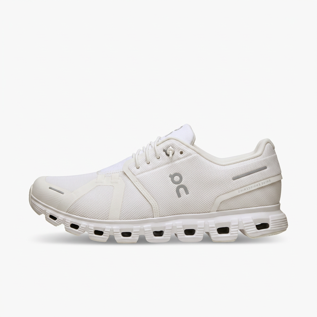 On Cloud 6 Sneakers – White & Light Grey