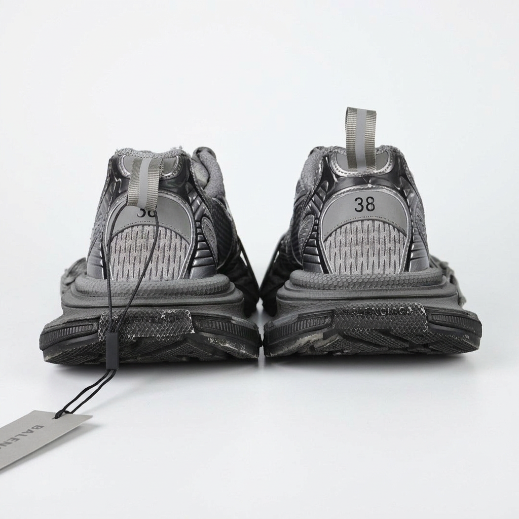 Balenciaga 3XL rear view on white background