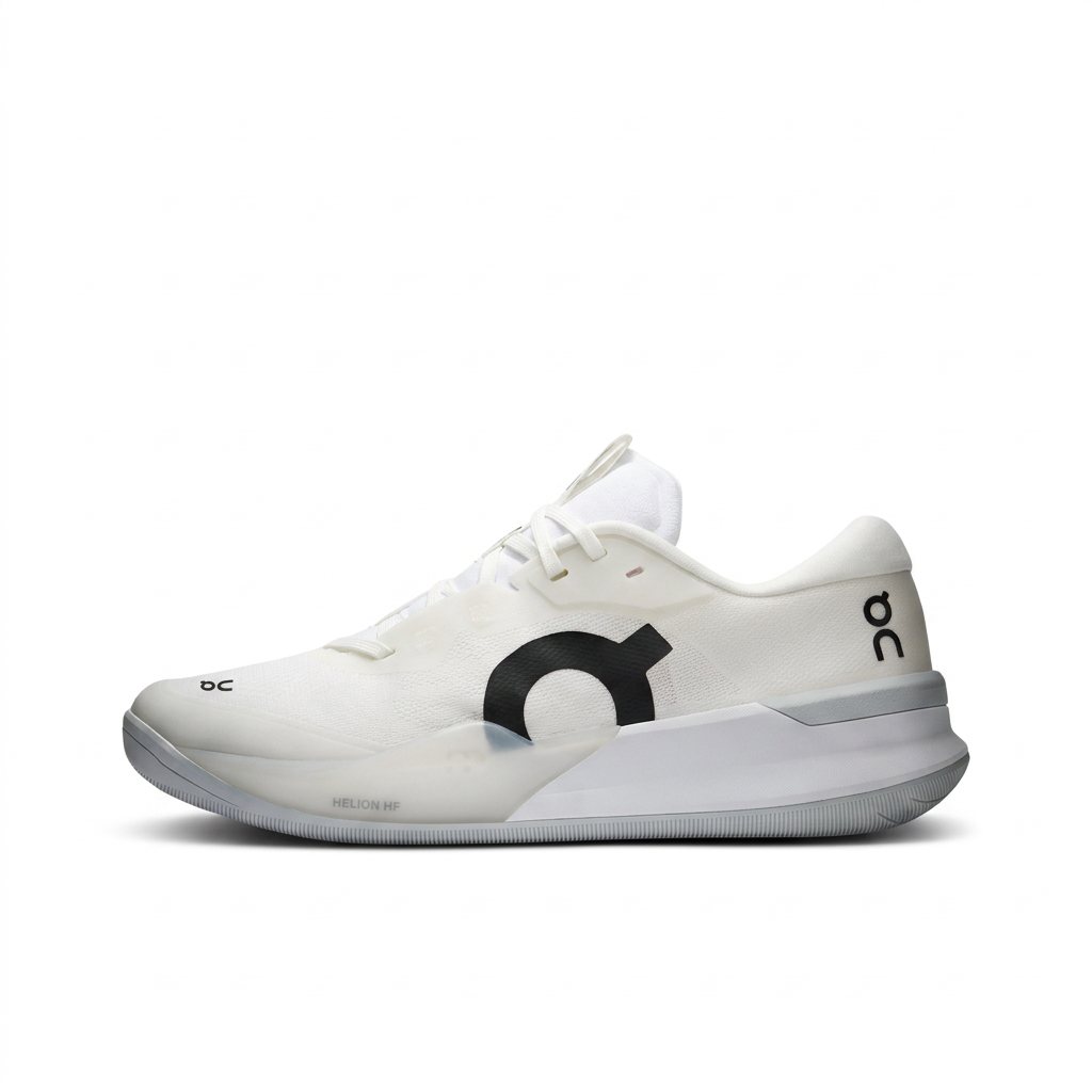 White On THE ROGER Pro 3 sneaker side view on white background