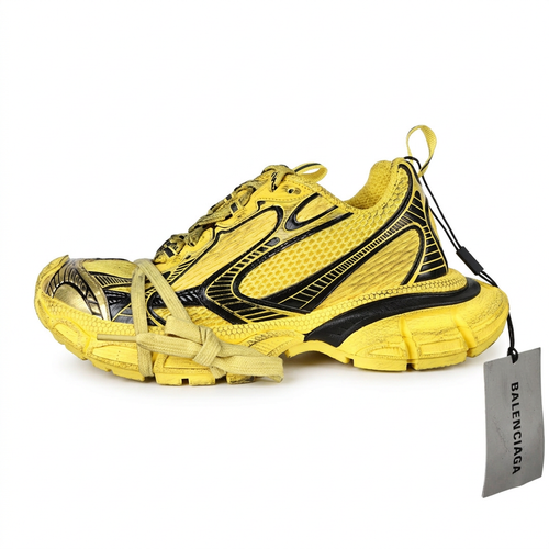 Balenciaga 3XL yellow and black sneaker, opposite side view