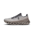 Light grey and taupe On Cloudtilt sneaker side view on white background