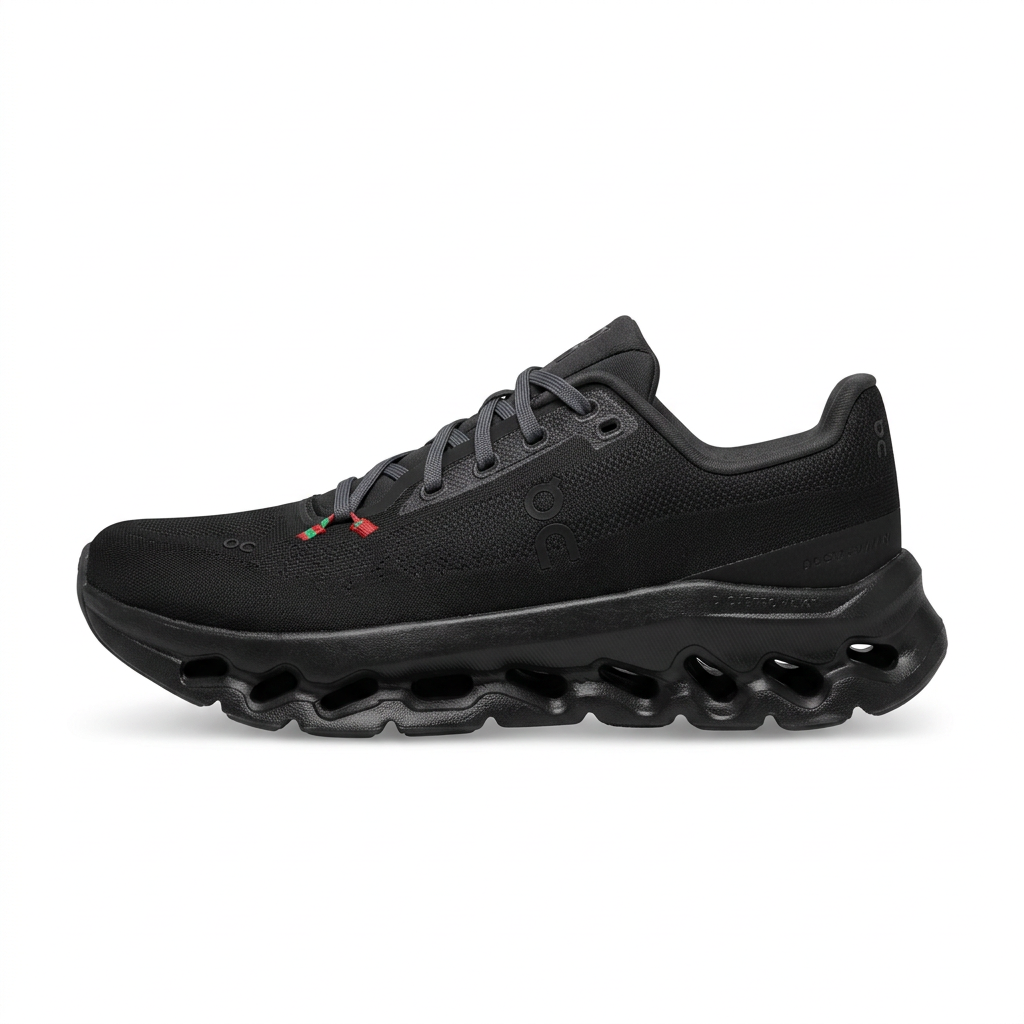 Black On x Shoe Palace Cloudtilt Talavera sneaker, side view on white